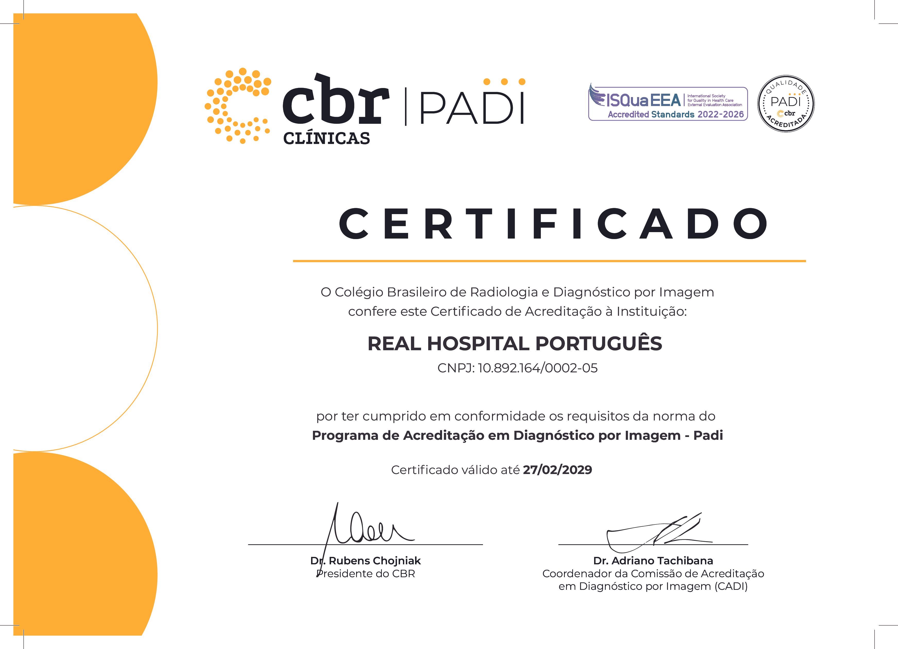 Certificado CBR